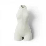 اورال فلامنت زیپدار گرم بالا وارداتی | Imported Heavyweight Filament Scrunch Back Front Zip Jumpsuit - Image 3