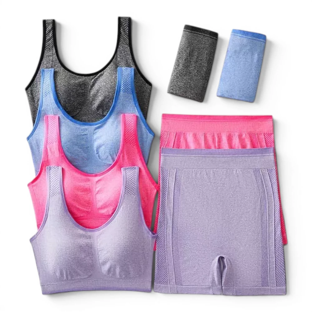IMG_0538-Photoroom ست ورزشی گرمبالا نیمتنه و شرتک | High-Heat Sports Bra & Shorts Set - Image 1