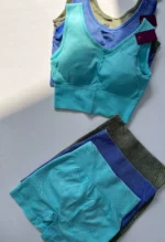 ست ورزشی گرم‌بالا نیم‌تنه و شرتک کد 2 | High-Heat Sports Bra & Shorts Set - Image 2