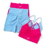 ست نیم تنه و شرتک شارک | Shark Sports Bra and Shorts Set - Image 2