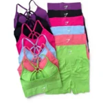 ست نیم تنه و شرتک شارک | Shark Sports Bra and Shorts Set