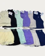 ست دوتیکه کراپ شورتک تنیسی جیم شارک اورجینال 108 | Gymshark Original 108 Tennis Crop and Shorts Set - Image 6