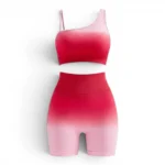 ست ورزشی امبره پشت چین گرم بالا | Ombre Scrunch Butt Sports Set - Image 2