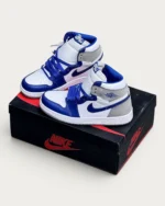 نایک جردن ساقدار بلو گری | NIKE JORDAN 1 HIGE BLUE GRAY - Image 2