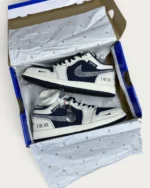 نایک جردن وان دیور | Jordan 1 Low WHITE DIOR - Image 3