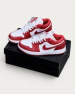 نایک جردن وان سفید قرمز | Jordan 1 Low WHITE RED