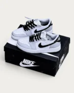 نایک جردن وان مشکی طوسی | Jordan 1 Low WHITE GRAY BLACK - Image 2
