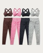 ست نیمتنه و لگ پلنگی | Leopard Print Seamless Set - Image 2