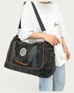 ساک دستی و دوشی وارداتی فایبر نانو مشکی | Imported Nano Fiber Hand & Shoulder Bag black - Image 2