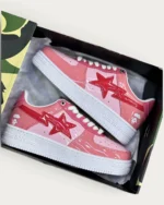 کتانی اسپرت لوکس بیپ استا صورتی | BAPE STA PINK - Image 3