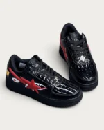 کتونی اسپرت لوکس بیپ استا شارک مشکی | BAPE STA SHARKI BLACK