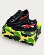 کتونی اسپرت لوکس بیپ استا شارک مشکی | BAPE STA SHARKI BLACK - Image 2