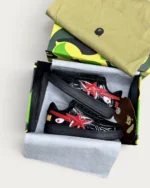 کتونی اسپرت لوکس بیپ استا شارک مشکی | BAPE STA SHARKI BLACK - Image 3