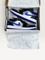 نایک جردن وان بلک گیم رویال | Jordan 1 Low BLACK GAME ROYAL - Image 2