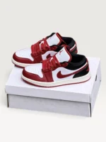 نایک جردن وان بلک گیم رد | Jordan 1 Low BLACK GAME RED