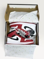 نایک جردن ساقدار شیکاگو هل | NIKE JORDAN 1 HIGH CHICAGO WHITE HEEL - Image 2